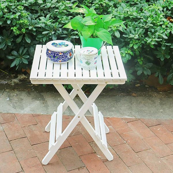 wooden folding side table with white environmental paint for indoor balconies & outdoor garden swimming pools
wooden folding side table with white environmental paint for indoor balconies & outdoor garden swimming pools
