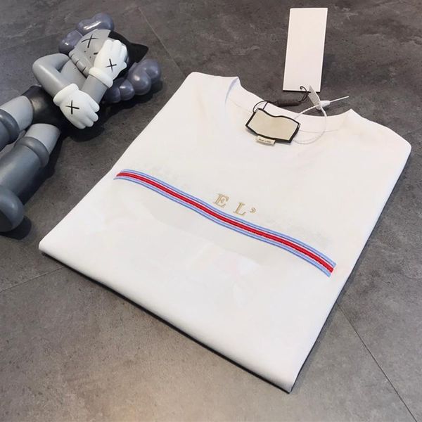 spring summer 2021 new wild exquisite gold thread embroidery letters casual loose round neck short sleeve t-shirt, White;black
spring summer 2021 new wild exquisite gold thread embroidery letters casual loose round neck short sleeve t-shirt, White;black