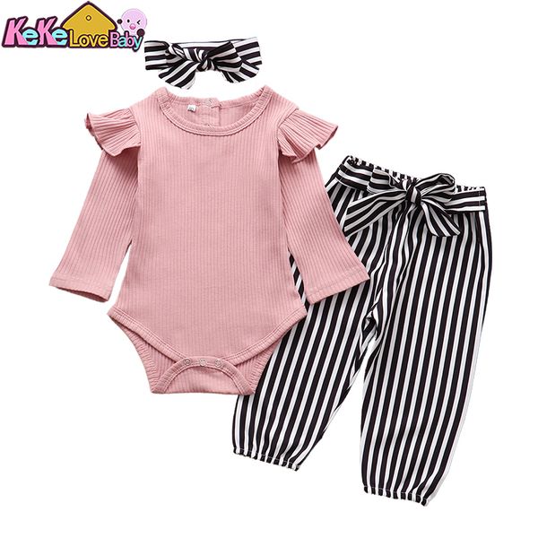 3pcs newborn baby girl clothes set solid color long sleeve romper+pants+headband infant toddler clothing sets 0-24 months 1021, White
3pcs newborn baby girl clothes set solid color long sleeve romper+pants+headband infant toddler clothing sets 0-24 months 1021, White