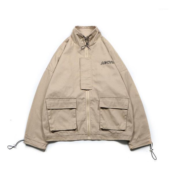 2019 spring autumn jacket men safari loose stand mens coats and jackets windbreaker outwear jacket1, Black;brown
2019 spring autumn jacket men safari loose stand mens coats and jackets windbreaker outwear jacket1, Black;brown