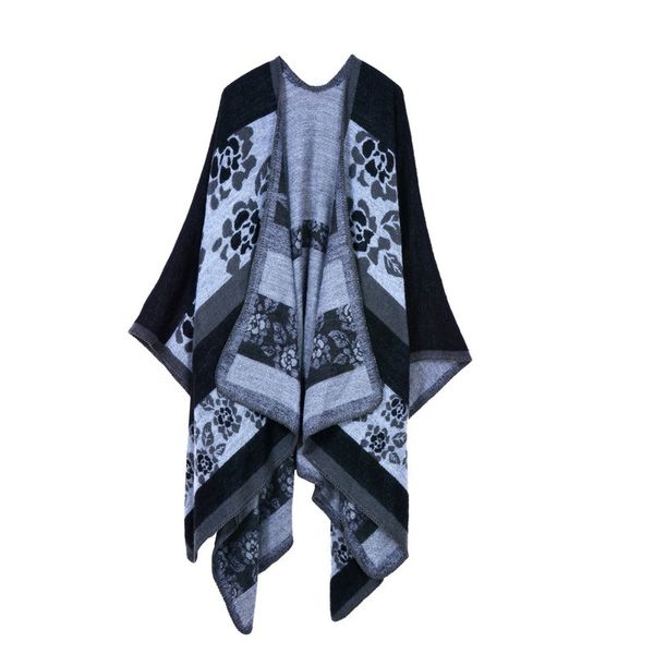 new winter warm plaid ponchos and capes for women oversized blanket scarf shawls cashmere pashmina female poncho mujer 201224, Blue;gray
new winter warm plaid ponchos and capes for women oversized blanket scarf shawls cashmere pashmina female poncho mujer 201224, Blue;gray