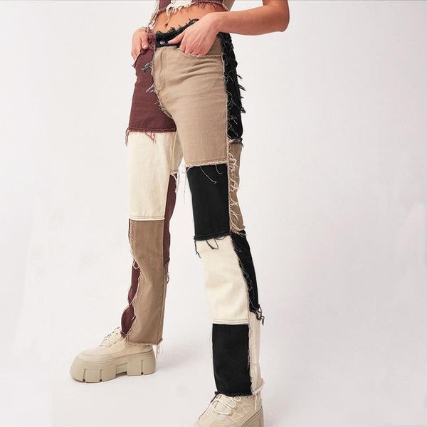 european and american trend denim jeans high-waist mix color women ordinary hip hop black brown straight design jeans pants, Blue
european and american trend denim jeans high-waist mix color women ordinary hip hop black brown straight design jeans pants, Blue