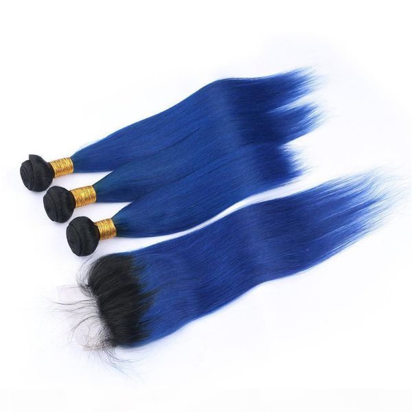 black to dark blue ombre indian human hair weave wefts with closure 3bundles #1b blue ombre straight virgin hair with 4x4 lace closure, Black;brown
black to dark blue ombre indian human hair weave wefts with closure 3bundles #1b blue ombre straight virgin hair with 4x4 lace closure, Black;brown