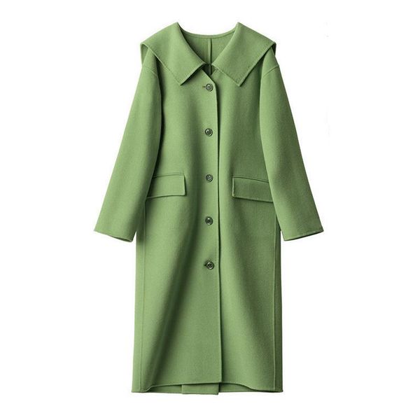 women's wool & blends perhaps u women black white beige single-breasted outwear button notch turn down collar long coat pocket c0240
women's wool & blends perhaps u women black white beige single-breasted outwear button notch turn down collar long coat pocket c0240