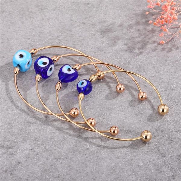 1pair vintage blue turkish eye bead bangle bracelet for women ethnic fashion square heart round evil eye open bracelet jewelry, Black
1pair vintage blue turkish eye bead bangle bracelet for women ethnic fashion square heart round evil eye open bracelet jewelry, Black