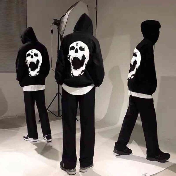 velvet design skull cotton women hoodie oversized horror dark y2k couple chic pullover hip hop gothic streetwear men sweatshirt, Black
velvet design skull cotton women hoodie oversized horror dark y2k couple chic pullover hip hop gothic streetwear men sweatshirt, Black