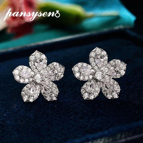 pansysen original 925 sterling silver created moissanite diamond gemstone flower design stud earrings for women fine jewelry, Golden;silver
pansysen original 925 sterling silver created moissanite diamond gemstone flower design stud earrings for women fine jewelry, Golden;silver