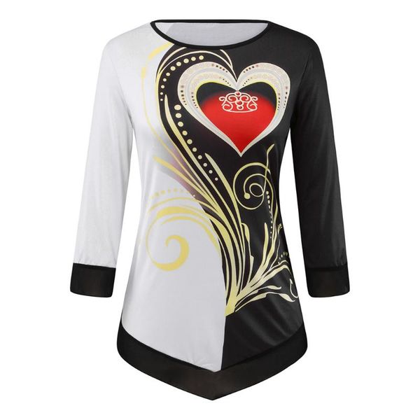 women sweet floral print blouse long sleeve o-neck long sleeve ladies print asymmetrical hem color block loose shirt #3, White
women sweet floral print blouse long sleeve o-neck long sleeve ladies print asymmetrical hem color block loose shirt #3, White