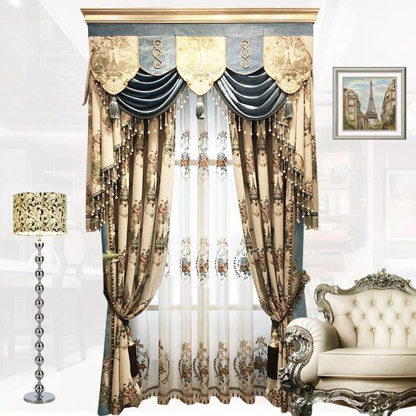 european chenille jacquard embroidery curtains for living room bedroom blackout valance window tulle curtain sheer fabric
european chenille jacquard embroidery curtains for living room bedroom blackout valance window tulle curtain sheer fabric