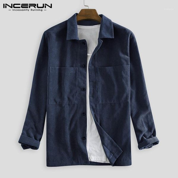 mens shirts corduroy long sleeve solid color 2019 lapel pockets outerwear streetwear vintage casual shirts men1, White;black
mens shirts corduroy long sleeve solid color 2019 lapel pockets outerwear streetwear vintage casual shirts men1, White;black