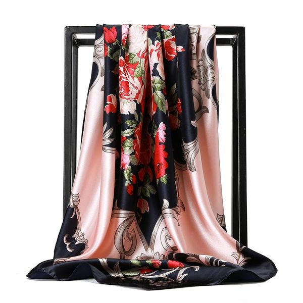 scarves 90*90cm selling large square imitation silk floral print with decorative for ladies, Blue;gray
scarves 90*90cm selling large square imitation silk floral print with decorative for ladies, Blue;gray