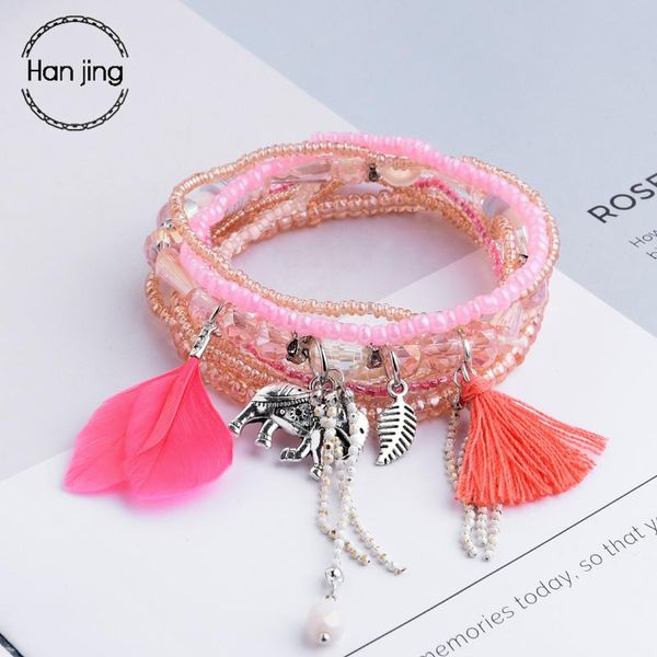 charm bracelets bohemian style feather tassel for women boho jewelry elephant pendant bead bracelet pulseras mujer moda 2021 wholesale, Golden;silver
charm bracelets bohemian style feather tassel for women boho jewelry elephant pendant bead bracelet pulseras mujer moda 2021 wholesale, Golden;silver