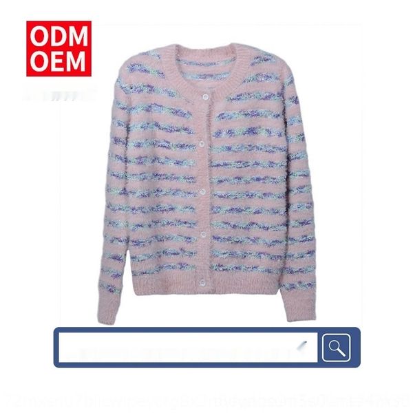 thrre new autumn and winter jacket neck stripe fragrance cardigan women's korean long sleeve crew small women's jacket sweater ni2, White;black
thrre new autumn and winter jacket neck stripe fragrance cardigan women's korean long sleeve crew small women's jacket sweater ni2, White;black