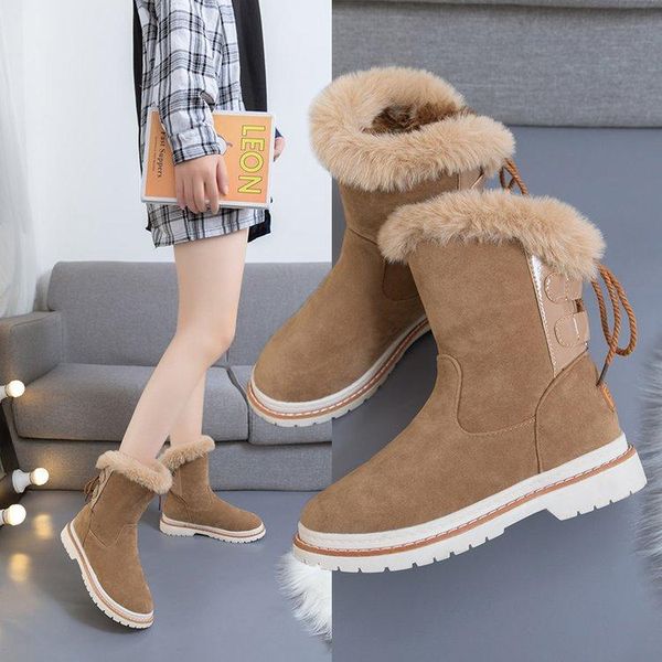 boots winter cotton shoes casual fashion short tube low heel ladies solid color round head snow women's, Black
boots winter cotton shoes casual fashion short tube low heel ladies solid color round head snow women's, Black
