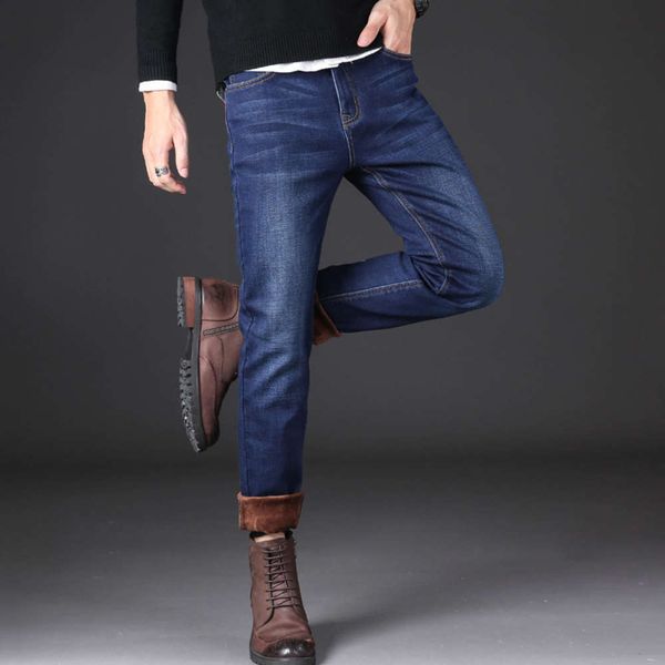 autumn and winter 2020 jeans straight tube loose plush thickened korean elastic young business men's pants, Blue
autumn and winter 2020 jeans straight tube loose plush thickened korean elastic young business men's pants, Blue
