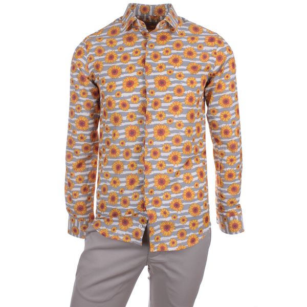 gentilbay men's daisy flower printed yellow slimfit long-sleeve sport shirt dpd182 1022, White;black
gentilbay men's daisy flower printed yellow slimfit long-sleeve sport shirt dpd182 1022, White;black