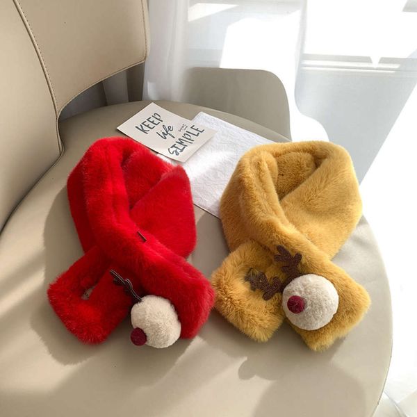 plush warm christmas lovely winter scarf children's boys and girls windproof neck cover c02d, Red;brown
plush warm christmas lovely winter scarf children's boys and girls windproof neck cover c02d, Red;brown
