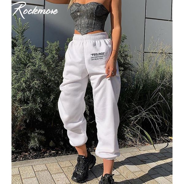 rockmore letter printed stretch pants womens baggy sweatpants pockets harajuku korean pencil pants high waisted joggers casual lj201029, Black;white
rockmore letter printed stretch pants womens baggy sweatpants pockets harajuku korean pencil pants high waisted joggers casual lj201029, Black;white