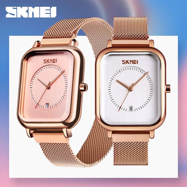 skmei casual women quartz watch elegant fashion wristwatches waterproof magnet watch band rectangular dial zegarek damski 9207, Slivery;brown
skmei casual women quartz watch elegant fashion wristwatches waterproof magnet watch band rectangular dial zegarek damski 9207, Slivery;brown