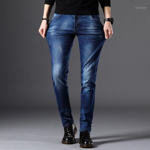 2020 jeans men's feet pants youth stretch slim casual spring men's korean version of trend pants men1, Blue
2020 jeans men's feet pants youth stretch slim casual spring men's korean version of trend pants men1, Blue