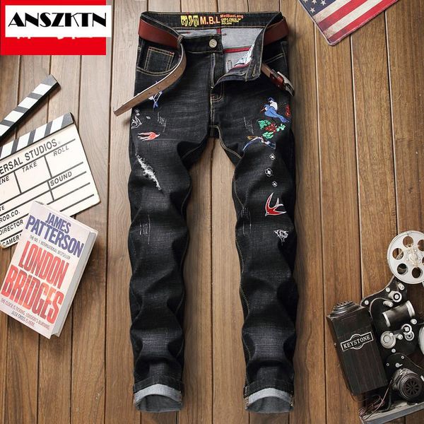 anszkin new arrivals men's cotton denim trousers winter thick jean fashion casual slim fit sell male trousers, Blue
anszkin new arrivals men's cotton denim trousers winter thick jean fashion casual slim fit sell male trousers, Blue