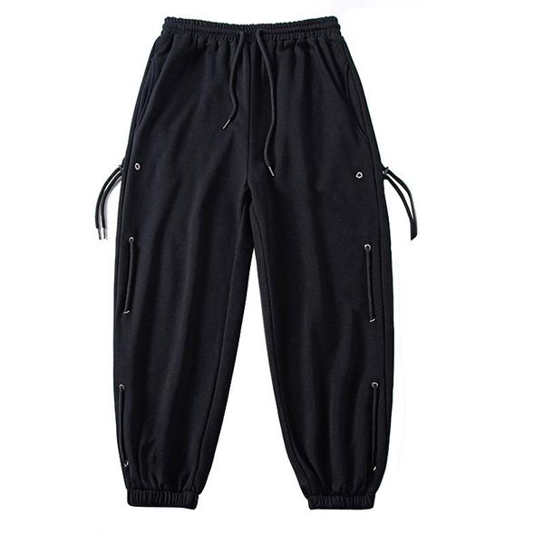 men's pants men harem harajuku streetwear trousers 2021 fashion ribbon overalls, Black
men's pants men harem harajuku streetwear trousers 2021 fashion ribbon overalls, Black