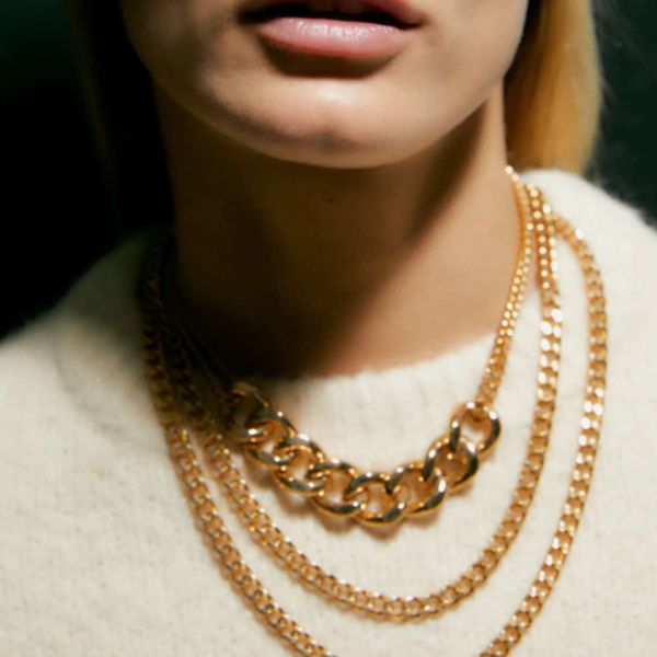 necklace za women's simple fashion multi-layer versatile gold silver clavicle short neck chain metal jewelry
necklace za women's simple fashion multi-layer versatile gold silver clavicle short neck chain metal jewelry