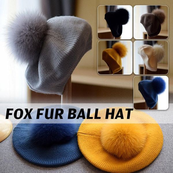 retro women's cute fur hats winter real fur ball hat skullies beanies warm ladies elegant pom poms ball woolen cap, Blue;gray
retro women's cute fur hats winter real fur ball hat skullies beanies warm ladies elegant pom poms ball woolen cap, Blue;gray