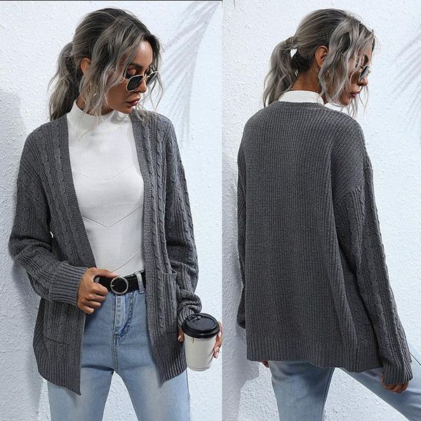 in the amazon in europe and the pure color twist long leisure female qiu dong loose knitting cardigan coat, White;black
in the amazon in europe and the pure color twist long leisure female qiu dong loose knitting cardigan coat, White;black