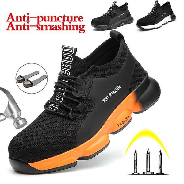 2020 safety shoes boots for men steel toe shoes anti-smashing construction work safety boot breathable men footwear, Black
2020 safety shoes boots for men steel toe shoes anti-smashing construction work safety boot breathable men footwear, Black