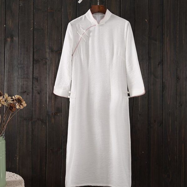 cotton and linen cheongsamhemp cheongsam tea summer dress women's self-cultivation tea dress chan clothing improved cheongsam improved, Black;gray
cotton and linen cheongsamhemp cheongsam tea summer dress women's self-cultivation tea dress chan clothing improved cheongsam improved, Black;gray