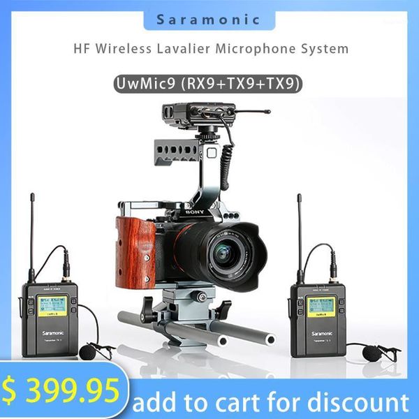 saramonic uwmic9 wireless microphone rx9+tx9+tx9 uhf wireless lavalier microphone mic for canon nikon sony camera recording1
saramonic uwmic9 wireless microphone rx9+tx9+tx9 uhf wireless lavalier microphone mic for canon nikon sony camera recording1