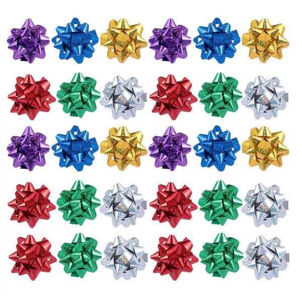 100pcs reflective pull self adhesive gift wrap bows christmas tree hanging pendant decorative ornament (mixed color
100pcs reflective pull self adhesive gift wrap bows christmas tree hanging pendant decorative ornament (mixed color