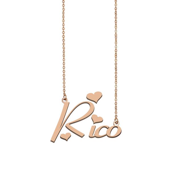 rico name necklace custom nameplate pendant for women girls birthday gift kids friends jewelry 18k gold plated stainless steel, Silver
rico name necklace custom nameplate pendant for women girls birthday gift kids friends jewelry 18k gold plated stainless steel, Silver