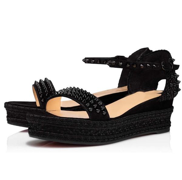 new summer red bottom madmonica sandals shoes famous comfort wedge heels ankle studs perfect red-sole party wedding shoe eu 35-44, Black
new summer red bottom madmonica sandals shoes famous comfort wedge heels ankle studs perfect red-sole party wedding shoe eu 35-44, Black