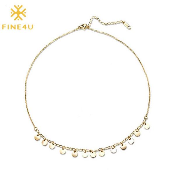 chokers fine4u dainty mini boho disc choker necklaces handmade coin pendant adjustable chain gold plated necklace for women girls, Golden;silver
chokers fine4u dainty mini boho disc choker necklaces handmade coin pendant adjustable chain gold plated necklace for women girls, Golden;silver