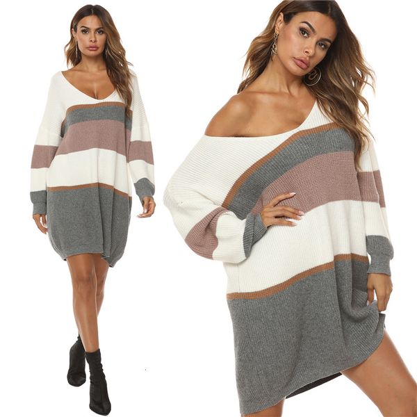 women long sleeve sweater 2020 new autumn pullovers and sweaters women's knitted winter clothes casual ladies striped pullover, White;black
women long sleeve sweater 2020 new autumn pullovers and sweaters women's knitted winter clothes casual ladies striped pullover, White;black