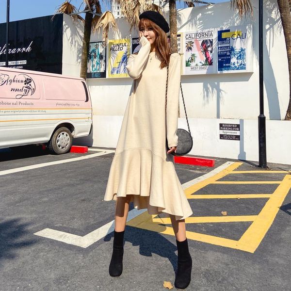 casual dresses women dress ruffles knitting upset add long render core-spun yarn black apricot 62591, Black;gray
casual dresses women dress ruffles knitting upset add long render core-spun yarn black apricot 62591, Black;gray