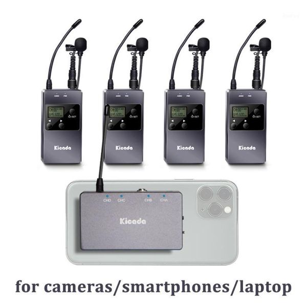 kicada wireless microphone kit video recording uhf lavalier lapel mic system for camera phone laptransmitter receiver1
kicada wireless microphone kit video recording uhf lavalier lapel mic system for camera phone laptransmitter receiver1
