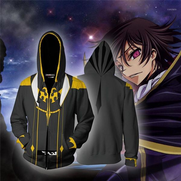 anime 2020 new style sweatshirts 3d printing hoodie code geass casual zipper cosplay movie game cardigan coat sport suit1, Black
anime 2020 new style sweatshirts 3d printing hoodie code geass casual zipper cosplay movie game cardigan coat sport suit1, Black