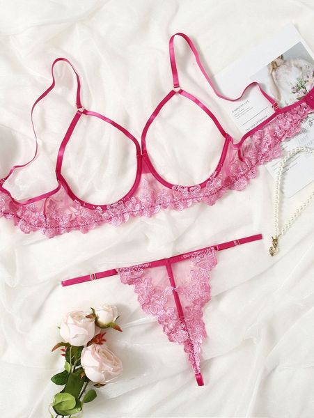 plus floral lace underwire lingerie set 33sv#, Black;white
plus floral lace underwire lingerie set 33sv#, Black;white