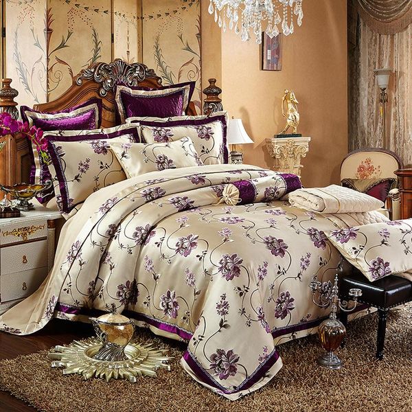 bedding sets european style wedding 4/6 pcs luxury silk jacquard coffee king size bedclothes bedspread c comforter
bedding sets european style wedding 4/6 pcs luxury silk jacquard coffee king size bedclothes bedspread c comforter