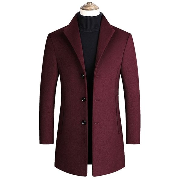 new men wool blends coats autumn winter new solid color men's wool jacket luxurious brand clothing 201223, Black
new men wool blends coats autumn winter new solid color men's wool jacket luxurious brand clothing 201223, Black