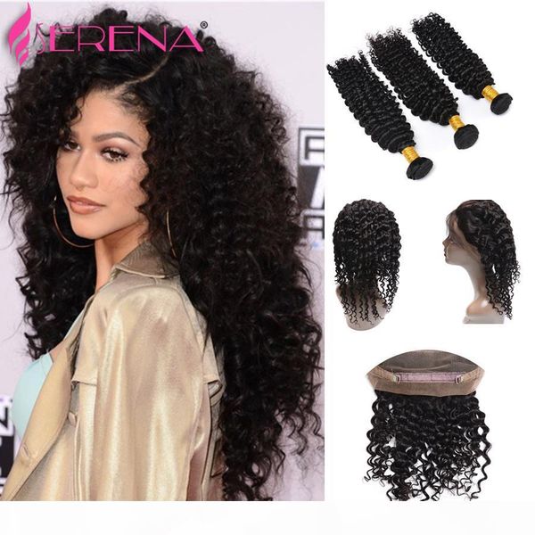 pre plucked 360 lace frontal with 3 bundles brazilian virgin hair deep curly 360 lace frontal closure with bundles human hair, Black;brown
pre plucked 360 lace frontal with 3 bundles brazilian virgin hair deep curly 360 lace frontal closure with bundles human hair, Black;brown