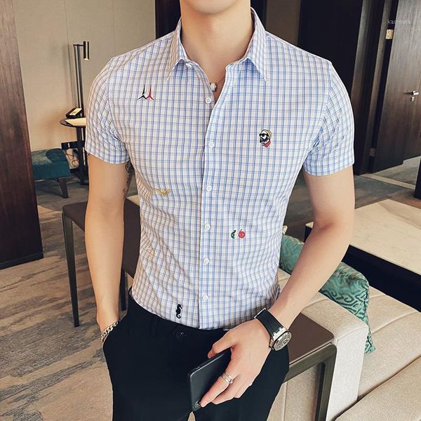 british short sleeve shirt men striped casual shirts business dress shirts streetwear social blouse chemise homme1, White;black
british short sleeve shirt men striped casual shirts business dress shirts streetwear social blouse chemise homme1, White;black
