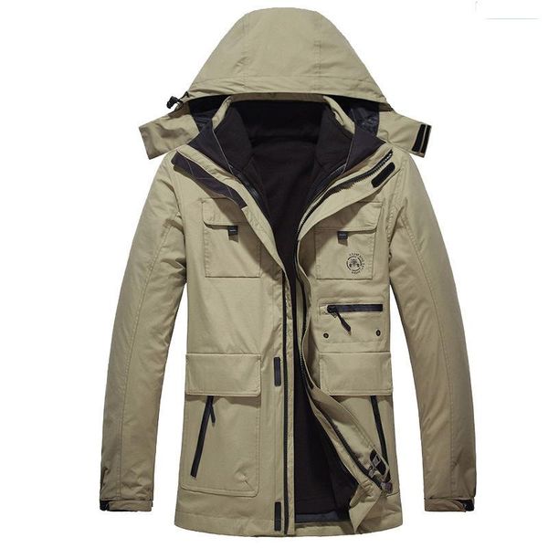 new style men raincoat jacket removable shoulder wearing two-piece set men's outdoor large size loose casual cotton-padded, Blue;black
new style men raincoat jacket removable shoulder wearing two-piece set men's outdoor large size loose casual cotton-padded, Blue;black