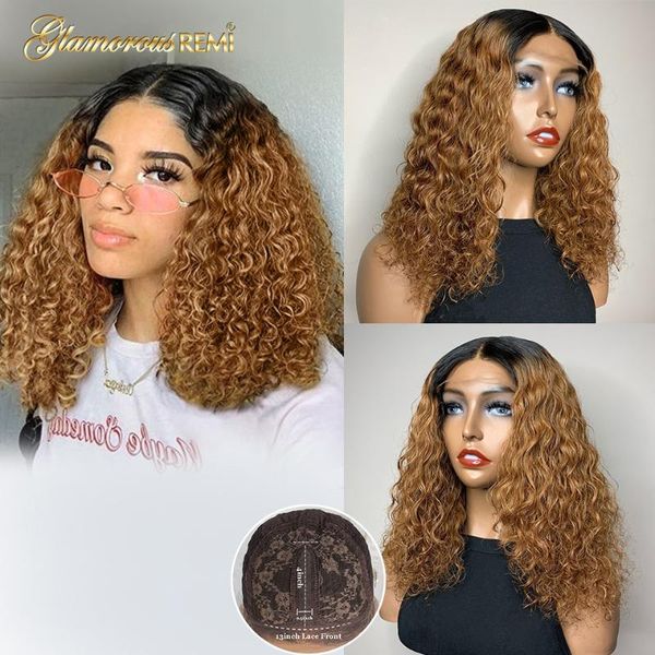 lace wigs ombre blonde short bob wig colored curly human hair with baby brazilian part 13x1 density 150 remy for women, Black;brown
lace wigs ombre blonde short bob wig colored curly human hair with baby brazilian part 13x1 density 150 remy for women, Black;brown
