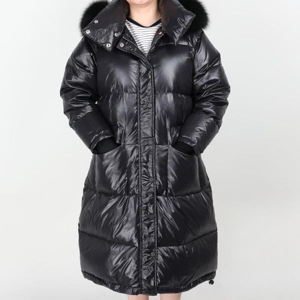 2020 fashion winter jacket natural big fur collar white duck down thick warm long coat park pike1, Black
2020 fashion winter jacket natural big fur collar white duck down thick warm long coat park pike1, Black
