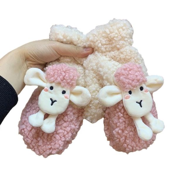 five fingers gloves winter faux fleece cartoon sheep animal plush lined mittens with string q1qa, Blue;gray
five fingers gloves winter faux fleece cartoon sheep animal plush lined mittens with string q1qa, Blue;gray
