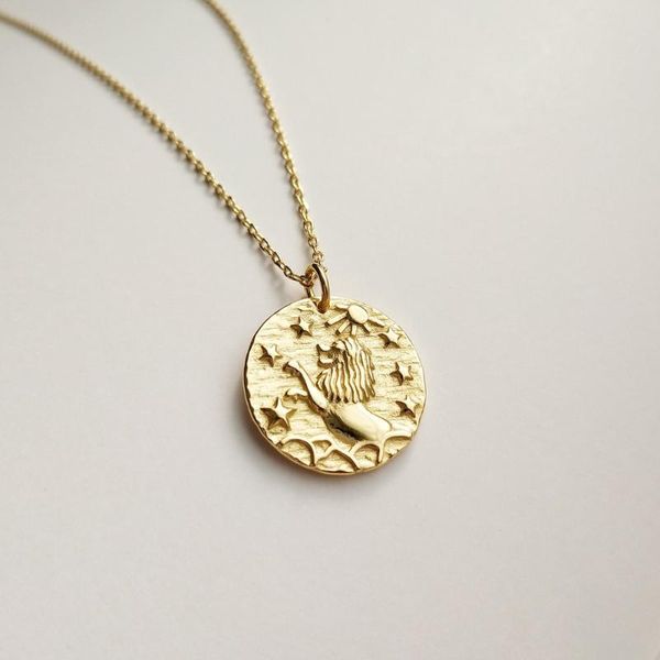 authentic 925 sterling silver baroque animal lion necklace gold round dream baroque leo constellation pendant jewelry x174
authentic 925 sterling silver baroque animal lion necklace gold round dream baroque leo constellation pendant jewelry x174